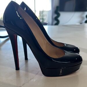 Christian Louboutin Black and Red High Heels